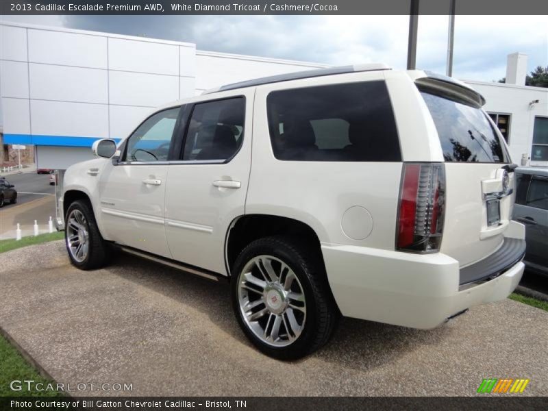 White Diamond Tricoat / Cashmere/Cocoa 2013 Cadillac Escalade Premium AWD