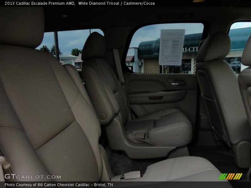 White Diamond Tricoat / Cashmere/Cocoa 2013 Cadillac Escalade Premium AWD