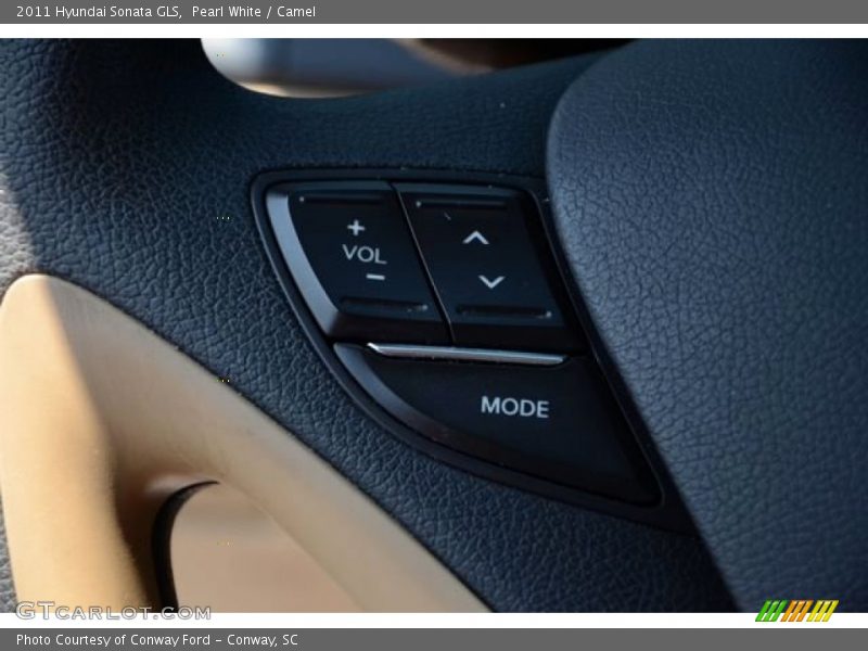 Pearl White / Camel 2011 Hyundai Sonata GLS