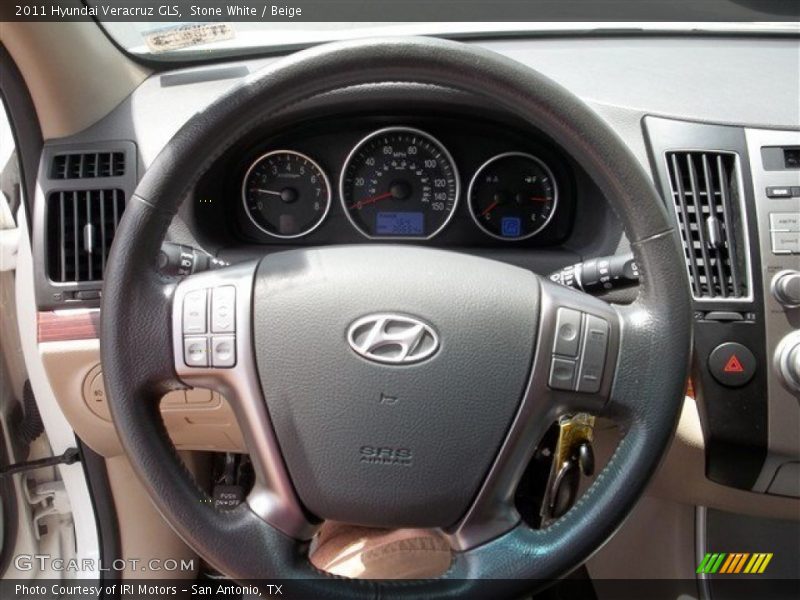 Stone White / Beige 2011 Hyundai Veracruz GLS
