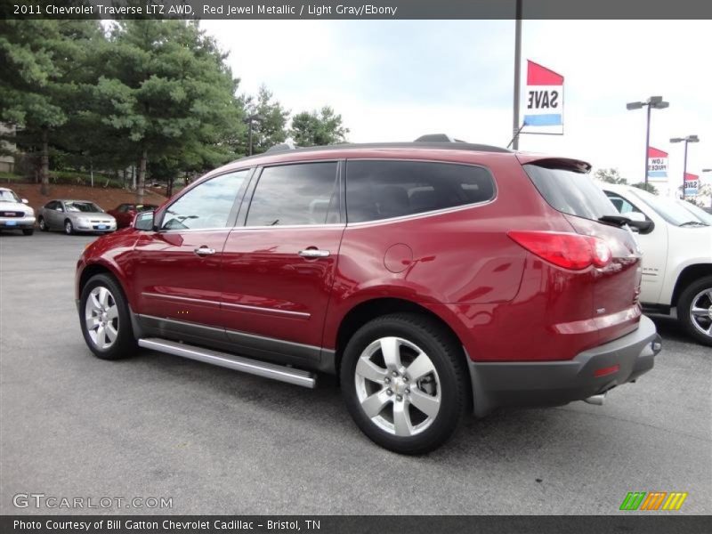 Red Jewel Metallic / Light Gray/Ebony 2011 Chevrolet Traverse LTZ AWD