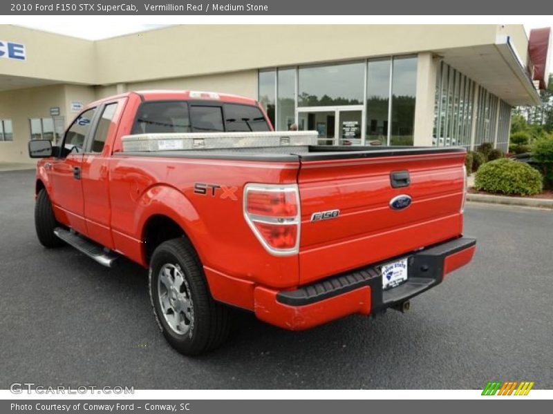 Vermillion Red / Medium Stone 2010 Ford F150 STX SuperCab