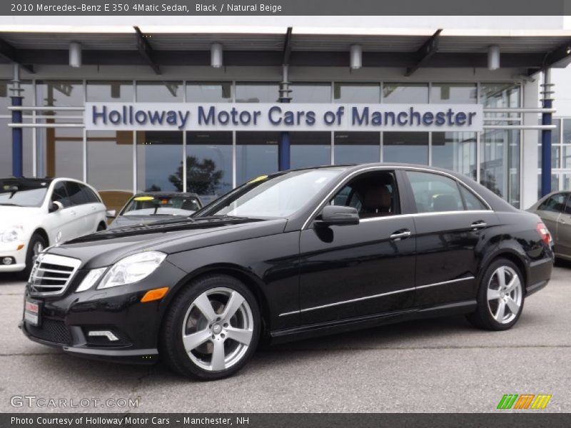 Black / Natural Beige 2010 Mercedes-Benz E 350 4Matic Sedan