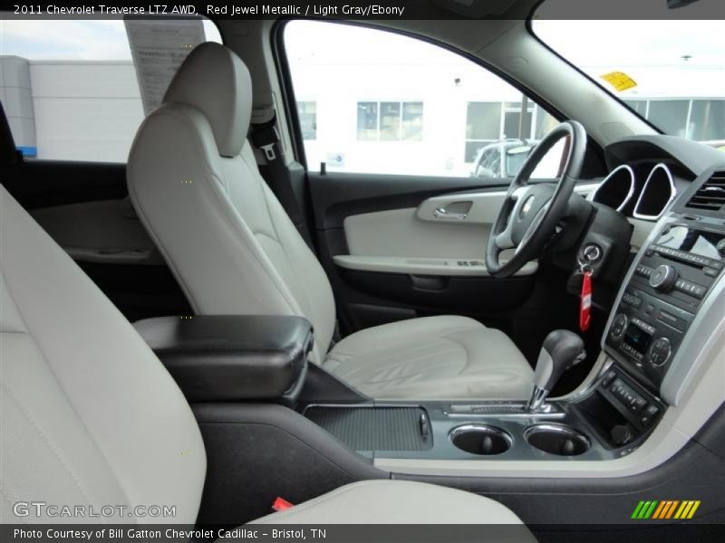 Red Jewel Metallic / Light Gray/Ebony 2011 Chevrolet Traverse LTZ AWD