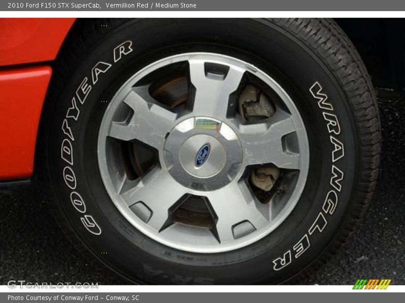 Vermillion Red / Medium Stone 2010 Ford F150 STX SuperCab