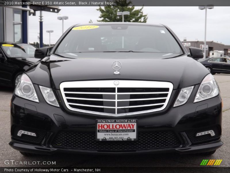 Black / Natural Beige 2010 Mercedes-Benz E 350 4Matic Sedan