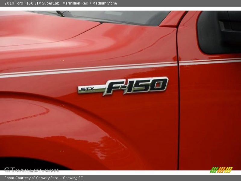 Vermillion Red / Medium Stone 2010 Ford F150 STX SuperCab