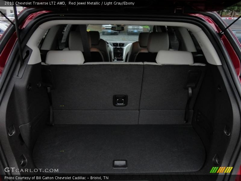 Red Jewel Metallic / Light Gray/Ebony 2011 Chevrolet Traverse LTZ AWD