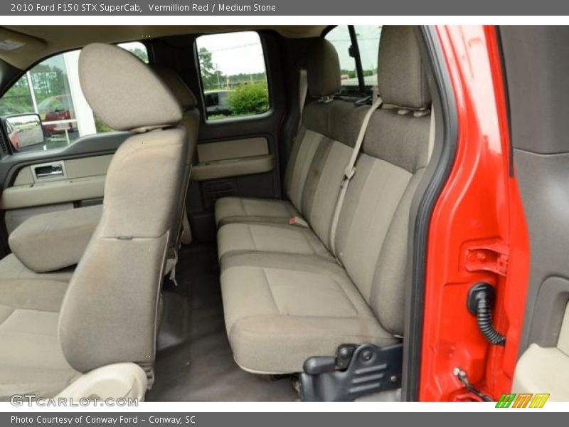 Vermillion Red / Medium Stone 2010 Ford F150 STX SuperCab
