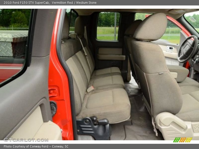 Vermillion Red / Medium Stone 2010 Ford F150 STX SuperCab