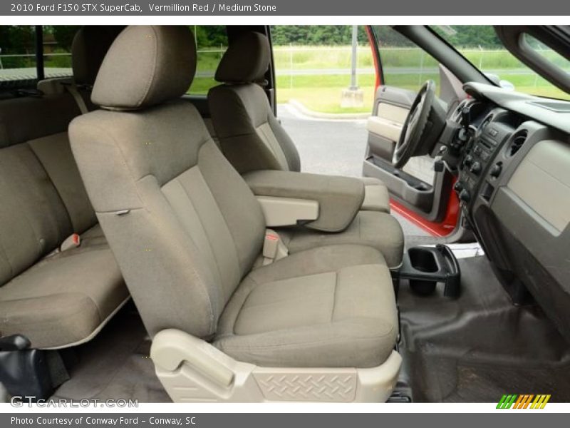 Vermillion Red / Medium Stone 2010 Ford F150 STX SuperCab
