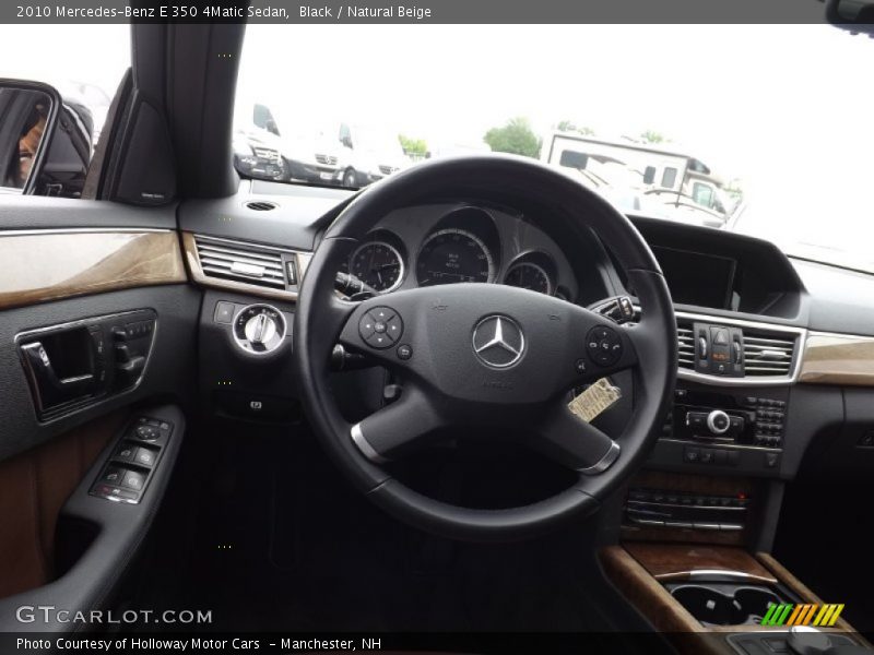 Black / Natural Beige 2010 Mercedes-Benz E 350 4Matic Sedan