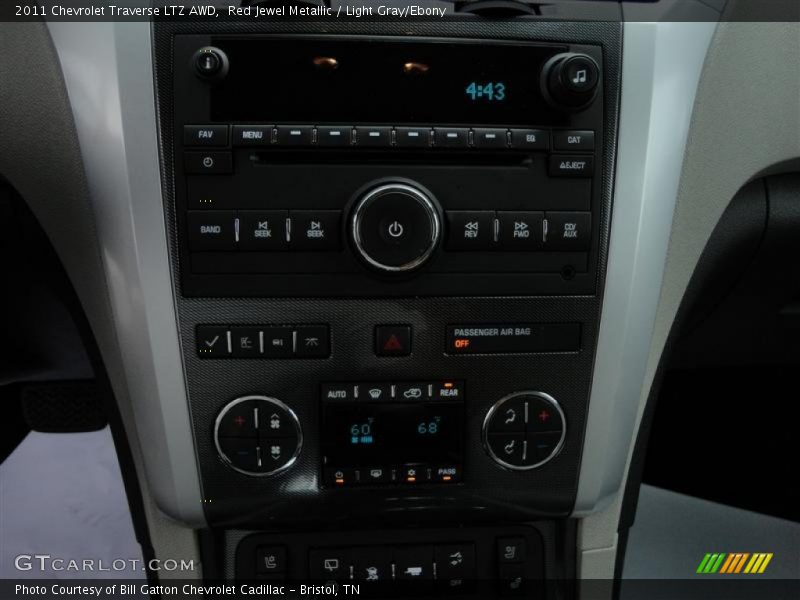 Red Jewel Metallic / Light Gray/Ebony 2011 Chevrolet Traverse LTZ AWD