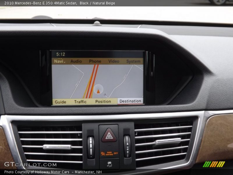 Black / Natural Beige 2010 Mercedes-Benz E 350 4Matic Sedan
