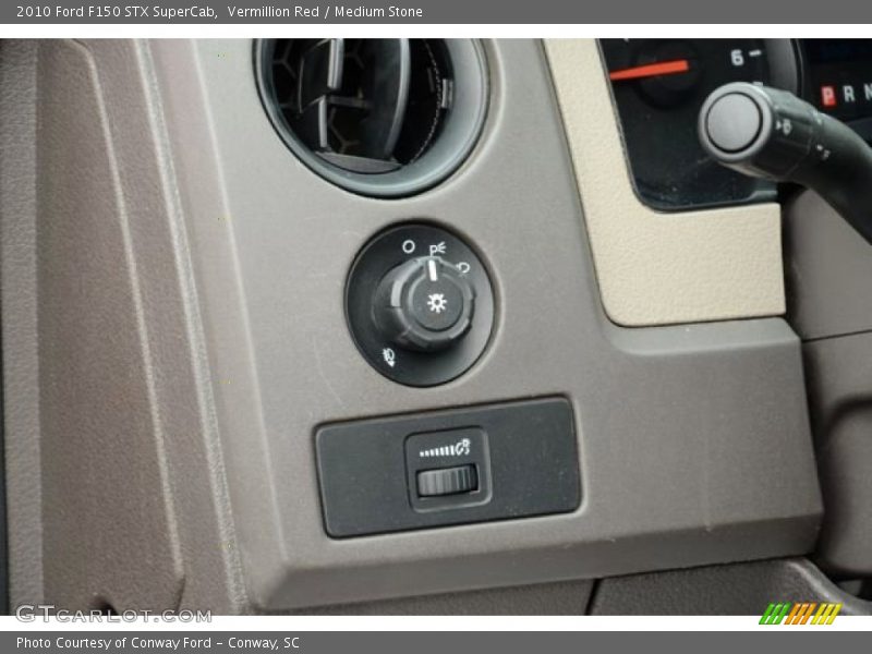 Vermillion Red / Medium Stone 2010 Ford F150 STX SuperCab