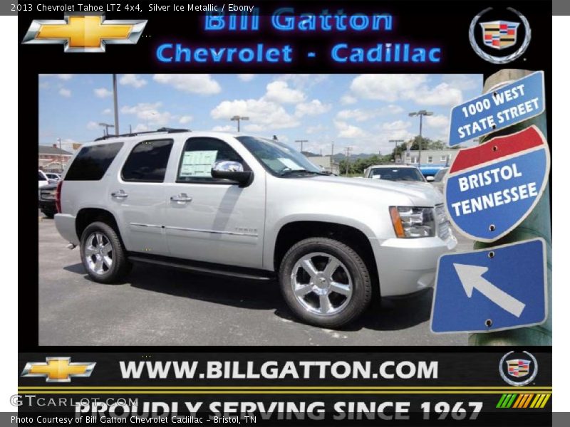 Silver Ice Metallic / Ebony 2013 Chevrolet Tahoe LTZ 4x4