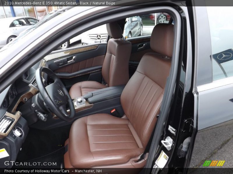Black / Natural Beige 2010 Mercedes-Benz E 350 4Matic Sedan