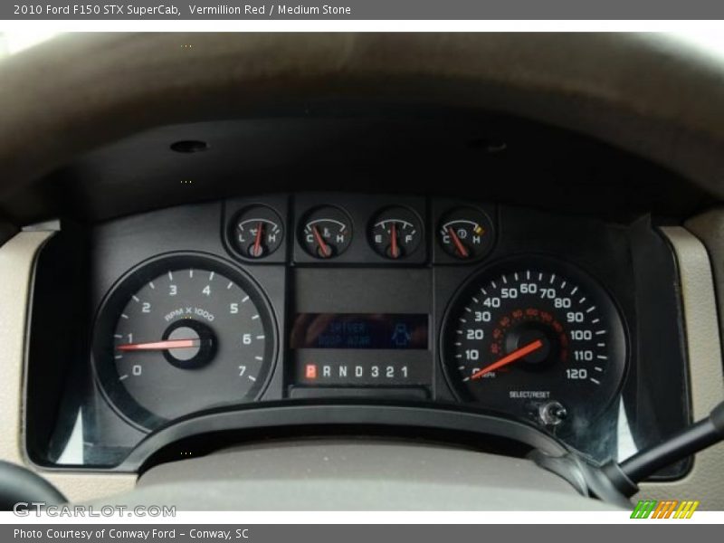 Vermillion Red / Medium Stone 2010 Ford F150 STX SuperCab