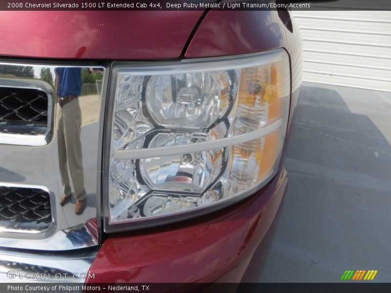 Deep Ruby Metallic / Light Titanium/Ebony Accents 2008 Chevrolet Silverado 1500 LT Extended Cab 4x4
