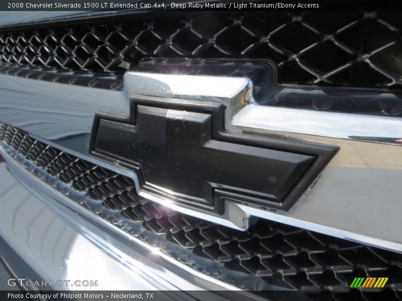 Deep Ruby Metallic / Light Titanium/Ebony Accents 2008 Chevrolet Silverado 1500 LT Extended Cab 4x4