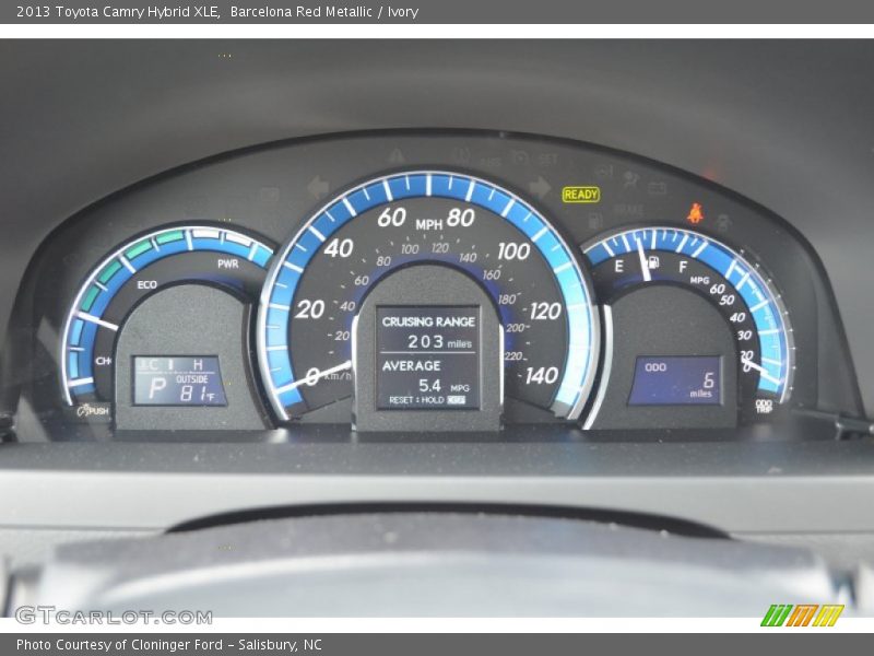 Barcelona Red Metallic / Ivory 2013 Toyota Camry Hybrid XLE