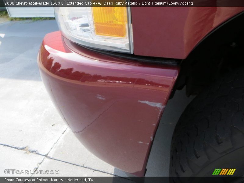 Deep Ruby Metallic / Light Titanium/Ebony Accents 2008 Chevrolet Silverado 1500 LT Extended Cab 4x4
