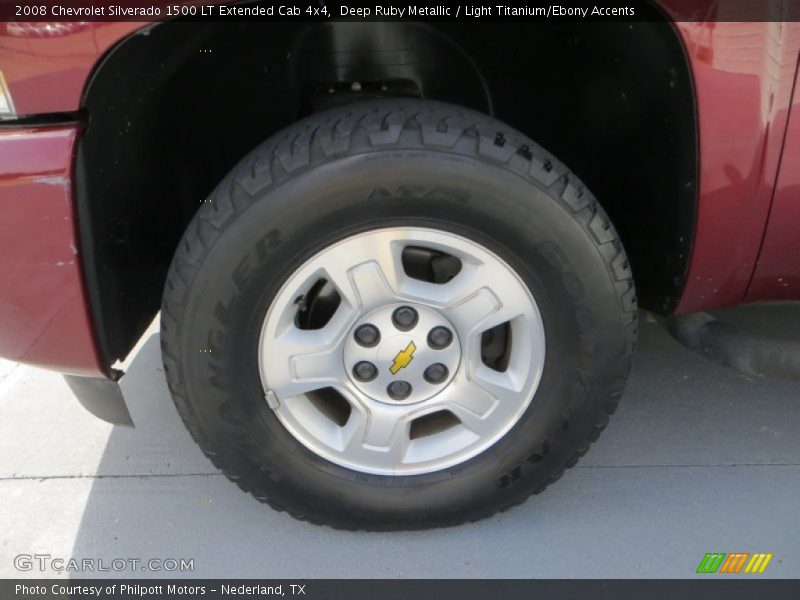 Deep Ruby Metallic / Light Titanium/Ebony Accents 2008 Chevrolet Silverado 1500 LT Extended Cab 4x4