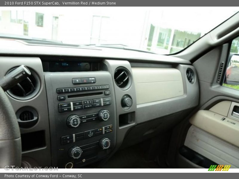 Vermillion Red / Medium Stone 2010 Ford F150 STX SuperCab