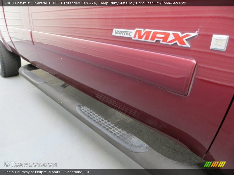 Deep Ruby Metallic / Light Titanium/Ebony Accents 2008 Chevrolet Silverado 1500 LT Extended Cab 4x4