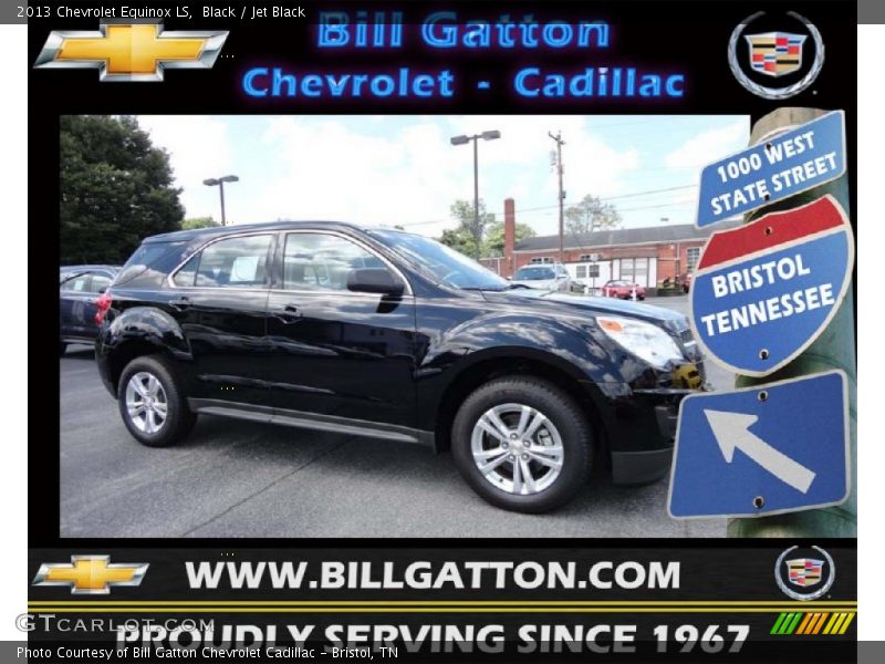 Black / Jet Black 2013 Chevrolet Equinox LS