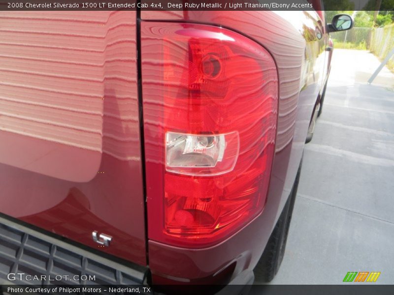Deep Ruby Metallic / Light Titanium/Ebony Accents 2008 Chevrolet Silverado 1500 LT Extended Cab 4x4