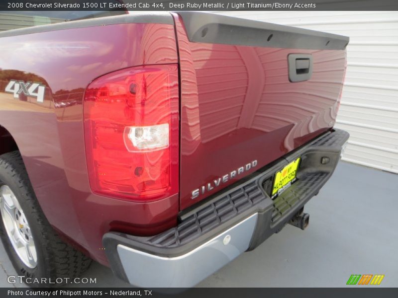 Deep Ruby Metallic / Light Titanium/Ebony Accents 2008 Chevrolet Silverado 1500 LT Extended Cab 4x4