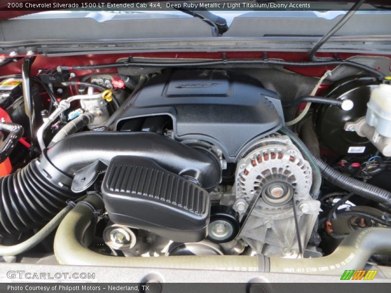 Deep Ruby Metallic / Light Titanium/Ebony Accents 2008 Chevrolet Silverado 1500 LT Extended Cab 4x4
