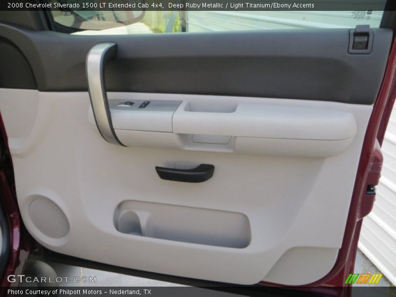 Deep Ruby Metallic / Light Titanium/Ebony Accents 2008 Chevrolet Silverado 1500 LT Extended Cab 4x4