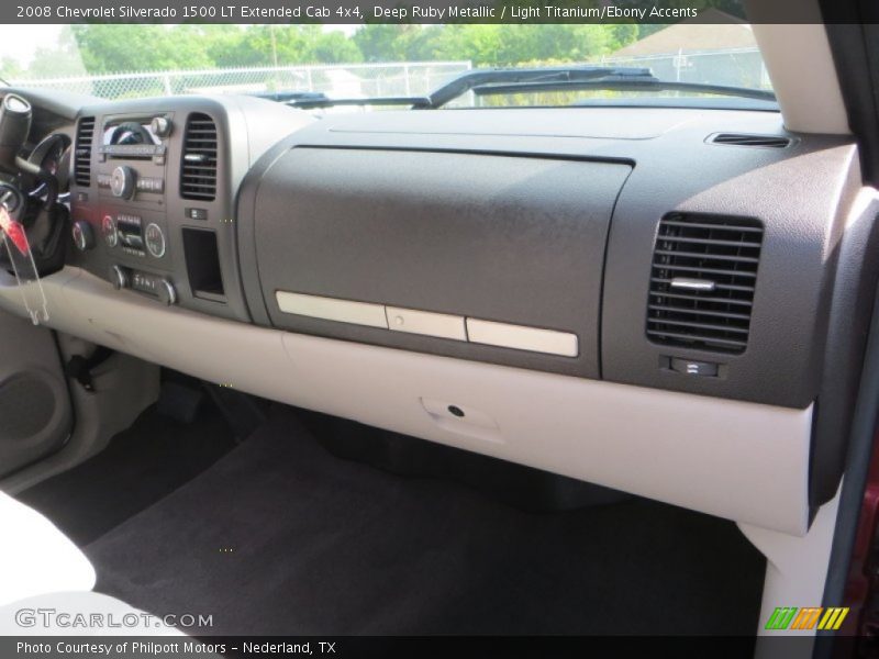 Deep Ruby Metallic / Light Titanium/Ebony Accents 2008 Chevrolet Silverado 1500 LT Extended Cab 4x4
