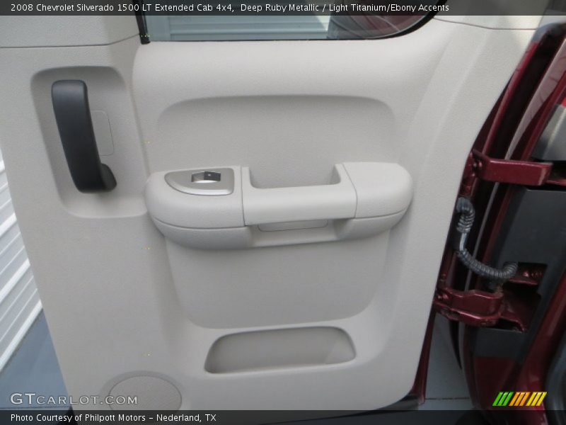 Deep Ruby Metallic / Light Titanium/Ebony Accents 2008 Chevrolet Silverado 1500 LT Extended Cab 4x4