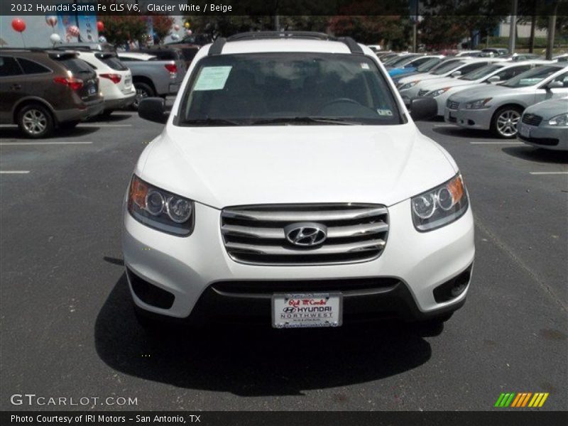 Glacier White / Beige 2012 Hyundai Santa Fe GLS V6