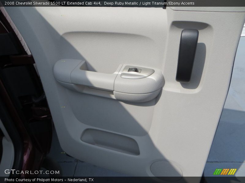 Deep Ruby Metallic / Light Titanium/Ebony Accents 2008 Chevrolet Silverado 1500 LT Extended Cab 4x4