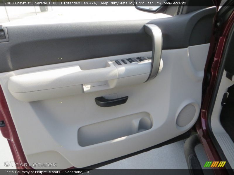 Deep Ruby Metallic / Light Titanium/Ebony Accents 2008 Chevrolet Silverado 1500 LT Extended Cab 4x4