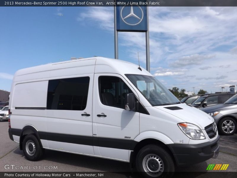 Arctic White / Lima Black Fabric 2013 Mercedes-Benz Sprinter 2500 High Roof Crew Van