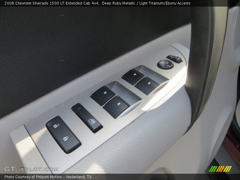 Deep Ruby Metallic / Light Titanium/Ebony Accents 2008 Chevrolet Silverado 1500 LT Extended Cab 4x4
