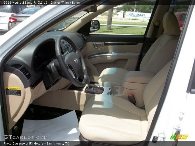 Glacier White / Beige 2012 Hyundai Santa Fe GLS V6