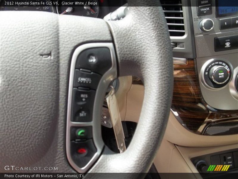 Glacier White / Beige 2012 Hyundai Santa Fe GLS V6