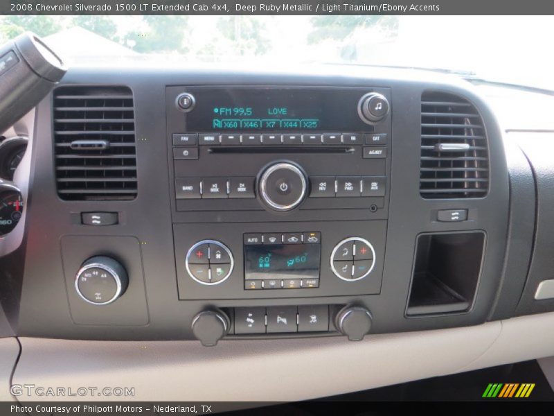Deep Ruby Metallic / Light Titanium/Ebony Accents 2008 Chevrolet Silverado 1500 LT Extended Cab 4x4
