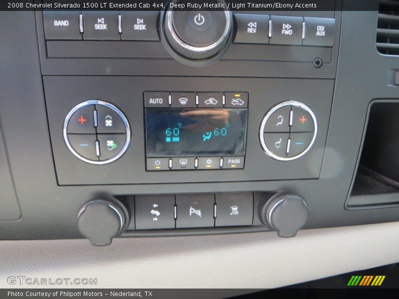 Deep Ruby Metallic / Light Titanium/Ebony Accents 2008 Chevrolet Silverado 1500 LT Extended Cab 4x4