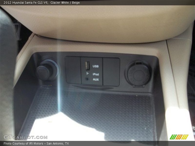 Glacier White / Beige 2012 Hyundai Santa Fe GLS V6