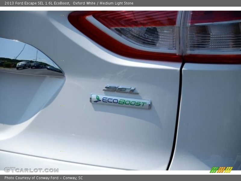 Oxford White / Medium Light Stone 2013 Ford Escape SEL 1.6L EcoBoost