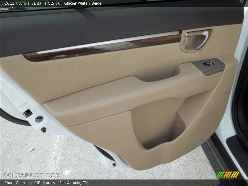 Glacier White / Beige 2012 Hyundai Santa Fe GLS V6