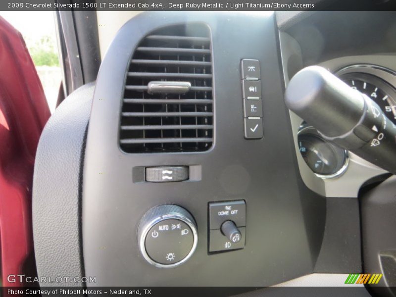 Deep Ruby Metallic / Light Titanium/Ebony Accents 2008 Chevrolet Silverado 1500 LT Extended Cab 4x4