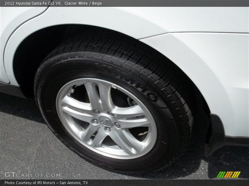 Glacier White / Beige 2012 Hyundai Santa Fe GLS V6
